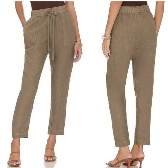 ENZA COSTA cropped Easy pants sz 2 M French linen